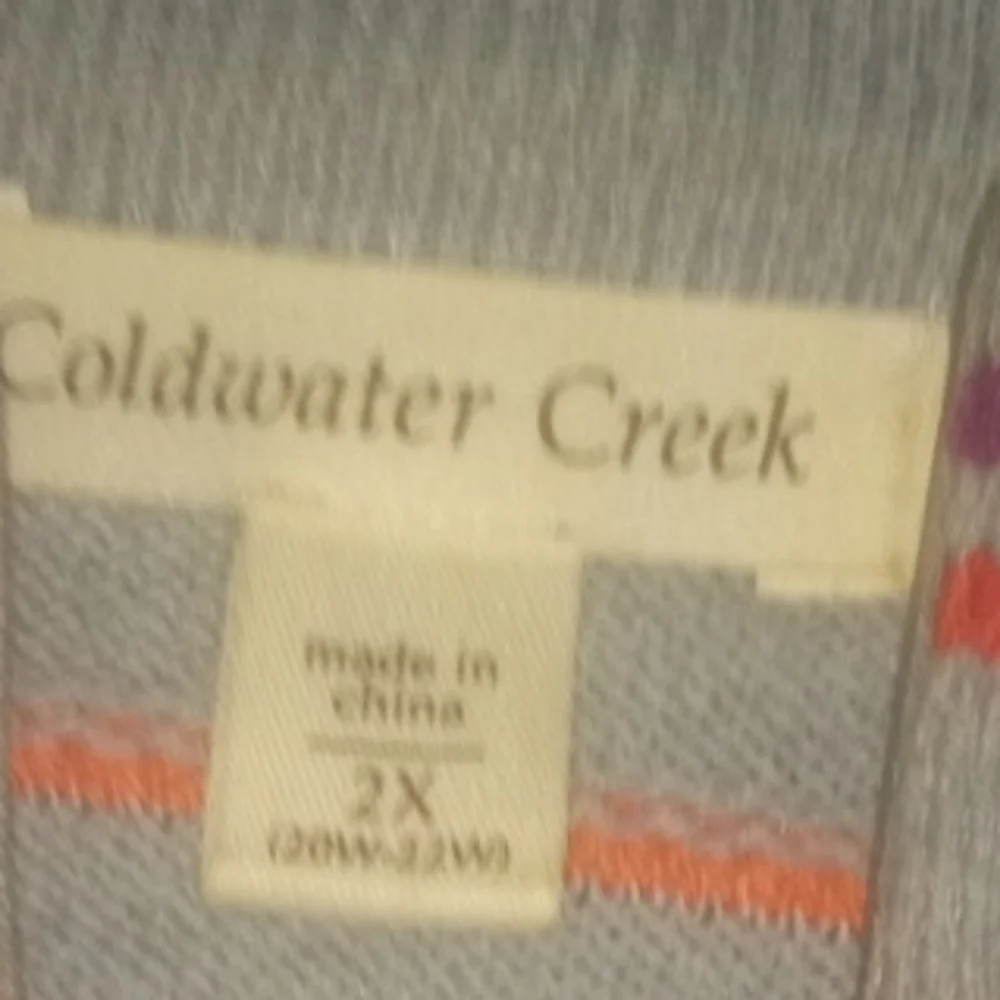 Coldwater Creek Pastel Wave Pattern Jacket - Picture 2 of 6